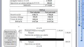 114 Avances et saisies arrêts sur salaires [upl. by Atsirtal]