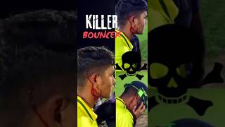 Killer Bouncer Injured Batsman😱  Dangerous Bouncer Ball💀 cricket shots shorts [upl. by Annhoj]