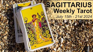 SAGITTARIUS WEEKLY TAROT READING quotGETTING BACK ON YOUR FEETquot July 15th to 21st 2024 weeklyreading [upl. by Enimsay]