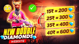 DOUBLE DIAMOND TOP UP WEBSITE IN FREE FIRE  DOUBLE DIAMOND TOP UP KAISE KARE  DOUBLE DIAMOND TOPUP [upl. by Mac737]