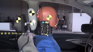 IIHS tests a new kind of active head restraint [upl. by Mame]