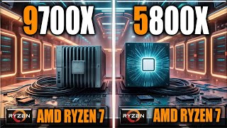 9700X vs 5800X Benchmarks  Tested in Games and Applications [upl. by Milka534]