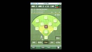 Score baseball games on your phone with iScore [upl. by Sined]