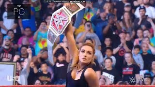 Becky Lynch entrance RAW june 17 2019 [upl. by Humo173]