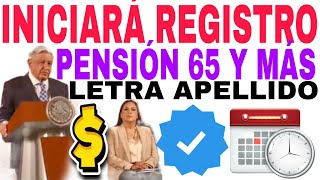 INICIA REGISTRO 65 AÑOS Y MÁS VE POR TU PENSIÓN BIENESTAR CUMPLISTE 65 ADULTOS MAYORES REQUISITOS [upl. by Gad]