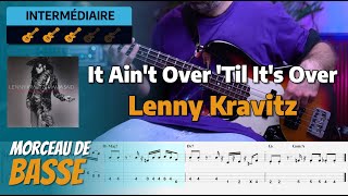 Lenny Kravits  It Aint Over Til Its Over  Bass Cover Tabs [upl. by Derf984]