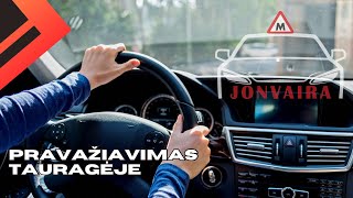 Pravažiavimas Tauragėje 20240226 Regitra Kaip vairuoti automobilį [upl. by Panthea443]