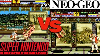 When the Super Nintendo Tried to Be the NEO GEO A Retro Game Comparison [upl. by Hadihahs]