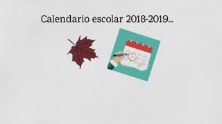 calendario escolar 2018 2019 [upl. by Satsok]