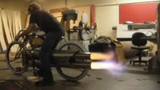 First pulse jet engine bike test [upl. by Richy]