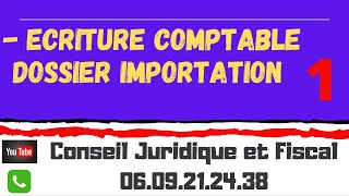 La comptabilisation de l importation du marchandise [upl. by Ahsehyt]