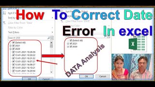 DATE CONVERSION How To Correct Date Error In excel  DATA Analysis excel Microsoft excel [upl. by Derayne887]