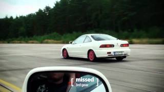 2x Honda Integra DC2 14 mile [upl. by Lamag]