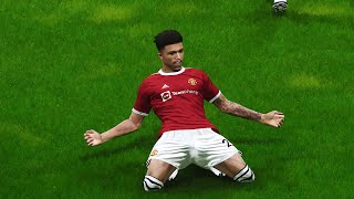 Manchester United vs Leeds Sancho Scored 2 Goals EPL 14 August 2021 Gameplay [upl. by Abigael]