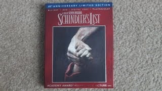 Schindlers List 20th Anniversary Limited Edition BluRay Unboxing [upl. by Atin424]