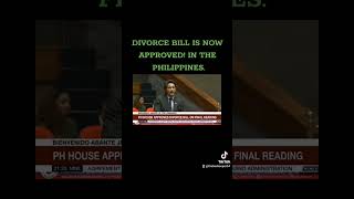 DIVORCE IN THE PHILIPPINES APPROVED [upl. by Gibbeon]