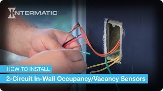 How to Install Intermatic DDR Series 2Circuit OccupancyVacancy Sensors [upl. by Geithner]