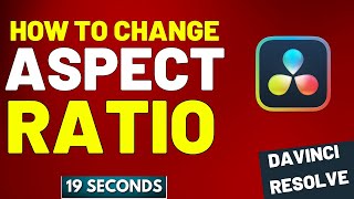 How To Change Aspect Ratio In Davinci Resolve  2nd Method   2024 [upl. by Koeninger]