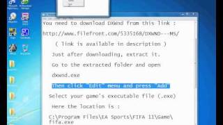 How to play FIFA 11 and FIFA 12 in Windowed Mode  Window Mode  Not FullScreen [upl. by Retniw]