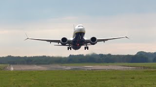 Ryanair  Boeing 737 MAX 8200  Takeoff at Norwich Airport [upl. by Erdnaek]