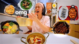 ONLY Cooking KOREAN FOOD for a WEEK [upl. by Deryl]