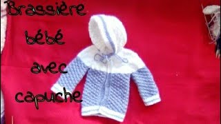 Tuto tricot gilet de bébé top down au tricot 03 mois part 33 [upl. by Airbmat]