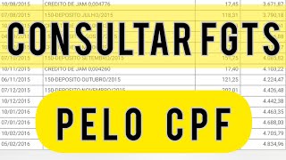 COMO CONSULTAR FGTS PELO NÚMERO DO CPF ✅ fgts saqueFGTS2023 ExtratoFGTS [upl. by Nirro]