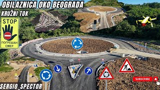 NOVA signalizacija na kružnom toku i isključenju za Beograd Obilaznica oko Beograda beograd [upl. by Kalin]