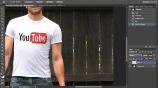 How To Place a Graphic on a TShirt HD Photoshop Tutorial [upl. by Ecirtnahc939]