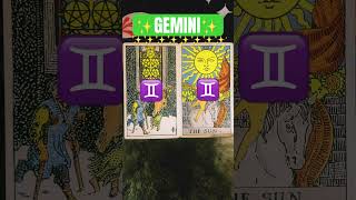 GEMINI ♊️ TODAYS TAROT shorts love motivation entertainment inspiration tarot short art [upl. by Neeven]