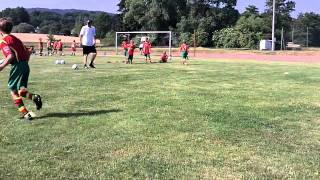 Zweikampftraining 1 gegen 1 Teil 2 INTERSPORT kicker Fußballcamp Heideck [upl. by Seuqram]