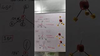 The Geometry of 4 Electron Pairs Explained vseprtheory tetrahedral chemicalbonding [upl. by Wappes]