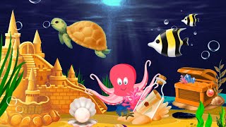 Lullaby and Peaceful Fish Animation 🐟 Aquarium 🌙 Baby Lullaby Music 💤 [upl. by Kazue565]