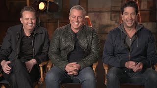 Friends REUNION Matthew Perry David Schwimmer and Matt LeBlanc Talk Nostalgia and HBO Max Special [upl. by Hamimej]