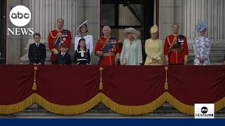 Kate Middleton and royal family attend Trooping the Colour parade [upl. by Llezniuq]