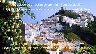 Joan Manuel Serrat  Pueblo blanco Subtitulada español  english [upl. by Jenne]