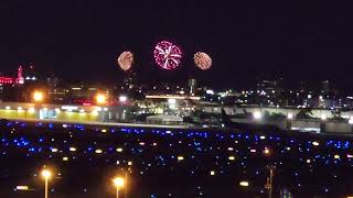 2024 Gasparilla Pirate Festival Piratechnic Fireworks Extravaganza Tampa FL USA  Seen from TPA [upl. by Suzann]