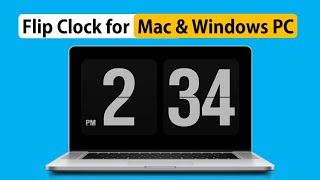 Install Flip Clock Screensaver in your PC 2023  Mac amp Windows [upl. by Donaghue]