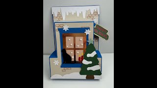 Christmas Window Card with Wiper [upl. by Hamer]