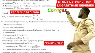 Étude de fonction Tle Slogarithme népérienProblèmeTracer de courbescodessecrets [upl. by Sibell]