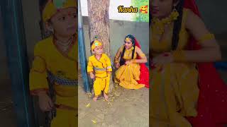 Radha 🥰 Krishna 🙏Status Janmashtami 🔱Special 😍 shorts trending viralvideo janmasthmisongs [upl. by Sibbie]