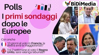 I primi sondaggi dopo le Europee chi cresce  Polls [upl. by Loesceke]