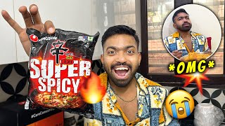 Spiciest Noodles Challenge 🤯🌶️ Korean Noodles [upl. by Bary282]