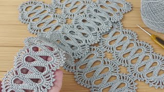 Easy to Crochet Lace Ribbon💗Crochet for beginners КРУЖЕВО КРЮЧКОМ вязание для начинающих [upl. by Myrt30]