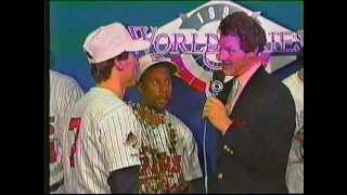 1991 World Series Final Post Game Coverage on CBS [upl. by Pleione]