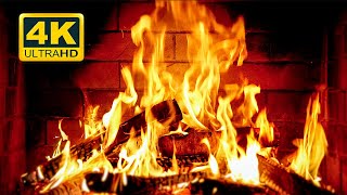 🔥 Cozy Fireplace 4K 12 HOURS Fireplace with Crackling Fire Sounds Crackling Fireplace 4K [upl. by Odin]