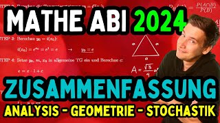 Dieses Video rettet Dein Mathe Abi ANALYSIS  GEOMETRIE  STOCHASTIK alle Aufgabentypen [upl. by Ymmij]