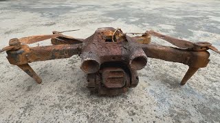 Restoring drone crash in a dry fish pond  Repair flycam falls after finding it [upl. by Elroy]