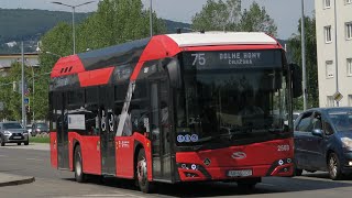 Solaris Urbino 12IV Hydrogen 2603  linka 75  MHD Bratislava [upl. by Akihdar]