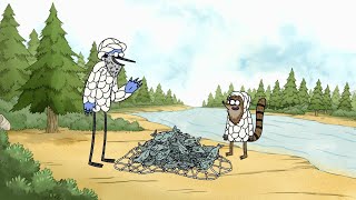 Mordecai y Rigby sobreviviendo en la naturaleza Un show mas capitulos completos [upl. by Ahtan]